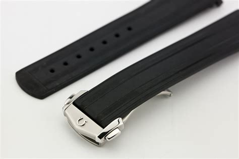 omega seamaster rubber strap with deployment clasp|genuine omega seamaster rubber strap.